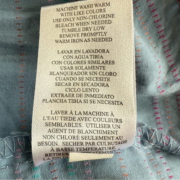 Penelope Mack Girls Blue Dress With Colorful Sparkle Lines Size 4T - Picture 11 of 11